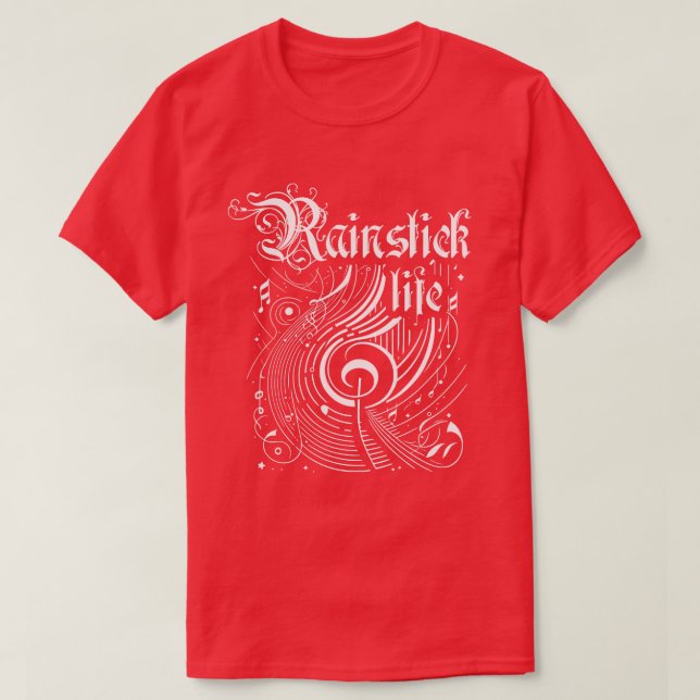 Camiseta Wavy Music Rainstick Life (Frente do Design)