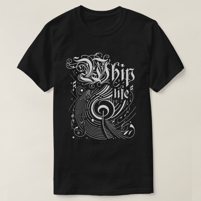 Camiseta Wavy Music Whip Life (Frente do Design)