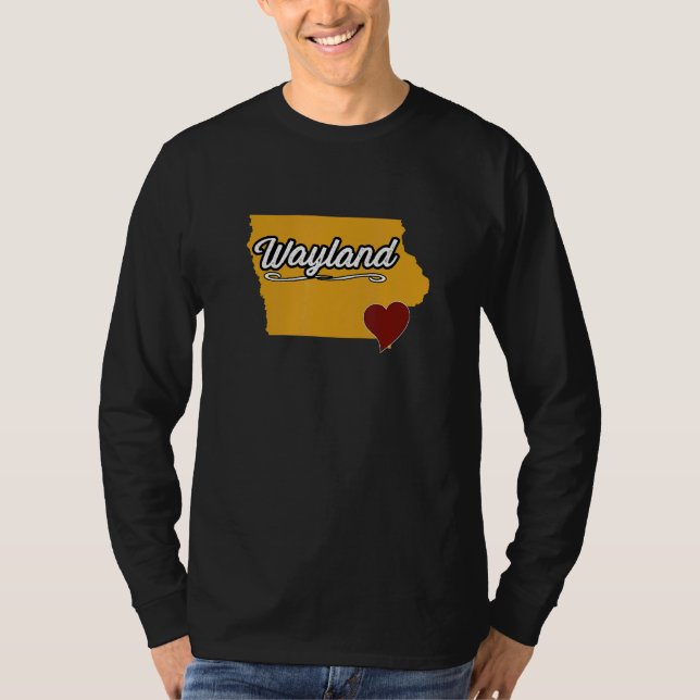Camiseta WAYLAND IOWA IA USA  Cute Souvenir Merch  US City  (Frente)