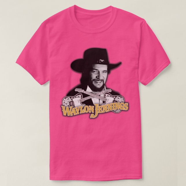 Camiseta Waylon Jennings Ramblin Man 2 (Frente do Design)