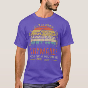Camiseta Waymaker Miracle Worker Promise Keeper Christian