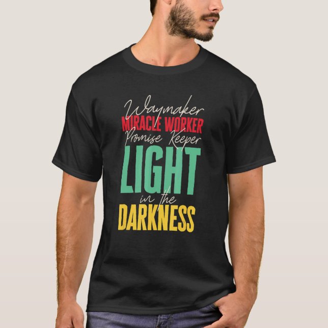 Camiseta Waymaker Promise Keeper Miracle Worker Christian F (Frente)