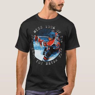 Camiseta Wayne Gretzky Você sente falta de 100 dos tiros qu