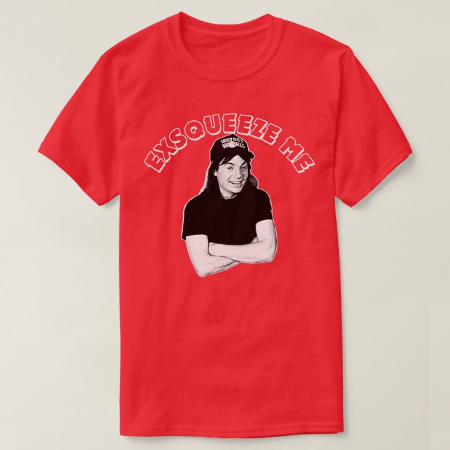Camiseta Waynes World Exsqueze Me (Frente do Design)