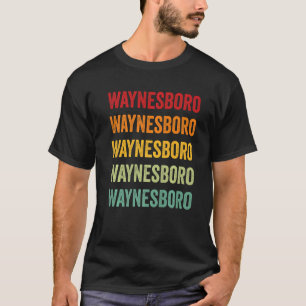 Camiseta Waynesboro County Virginia Rainbow Text