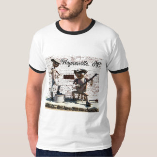 Camiseta Waynesville NC, com músicos de bluegrass metal