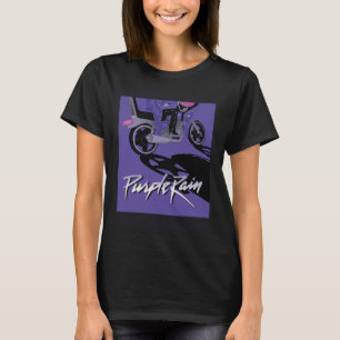 Camiseta WB100 Purple Rain Prince Motorcycle Capa de Álbum