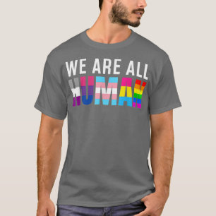 Camiseta We Are All Human LGBT LGBTQ Gay Les Trans Kids Pri