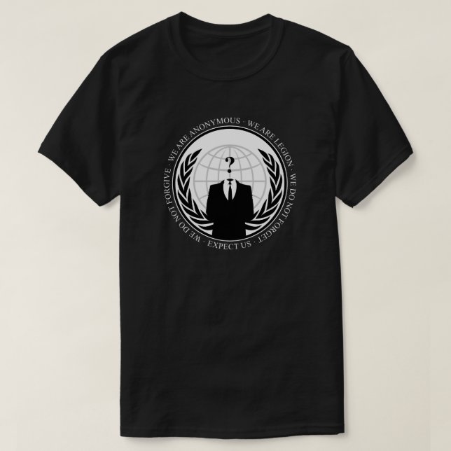 Camiseta We Are Anonymous (Frente do Design)