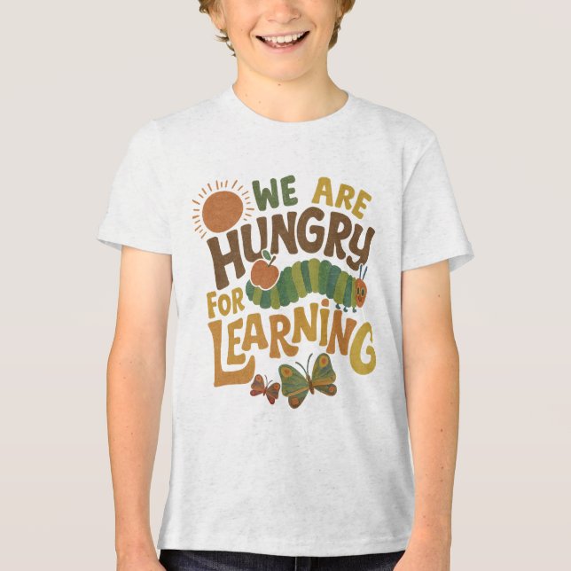 Camiseta We are hungry for learning｜teacher's giftful｜kids  (Frente)