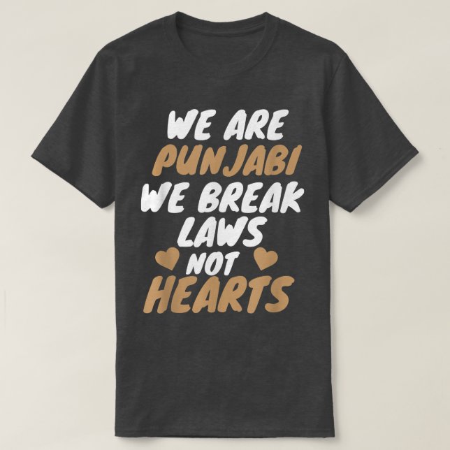 Camiseta We Are Punjabi Funny Sarcastic Memes  (Frente do Design)