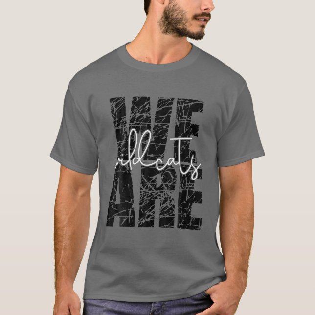 Camiseta We Are Wildcats Teacher School Sports Fan Team Spi (Frente)