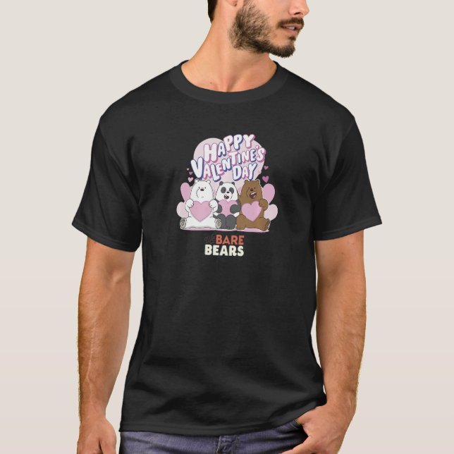 Camiseta We Bare Bears Valentine's Day Sitting Group Shot P (Frente)