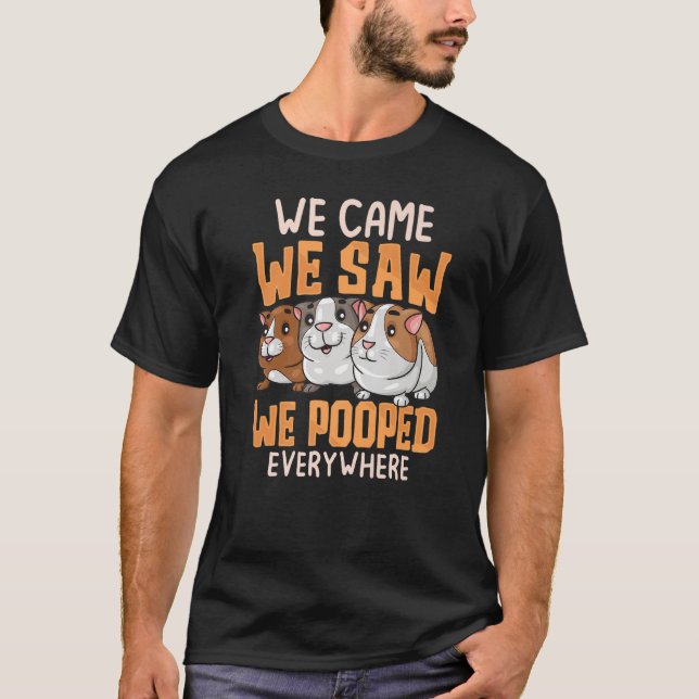 Camiseta We Came We Saw Guinea Pigs Guinea Pig  Cavy Women  (Frente)