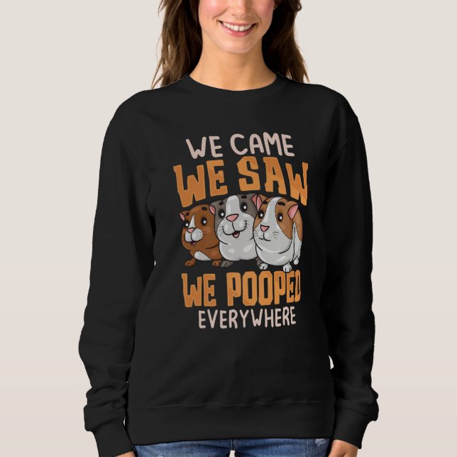Camiseta We Came We Saw Guinea Pigs Guinea Pig  Cavy Women  (Frente)