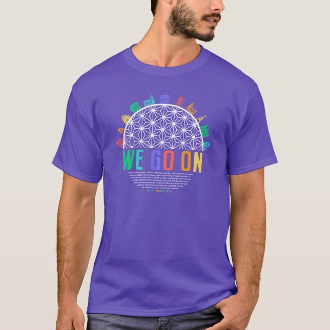 Camiseta We Go On colorful IllumiNations Reflections of Ear (Frente)