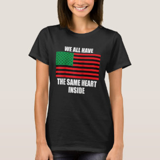 Camiseta We Have The Same Heart Inside History Kids Black G