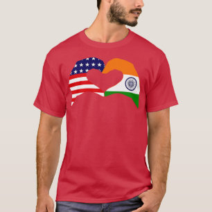 Camiseta We Heart USA India Patriot Flag Series