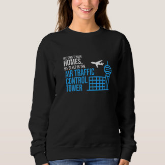 Camiseta We Sleep In Air Traffic Control Tower Airplane Gra