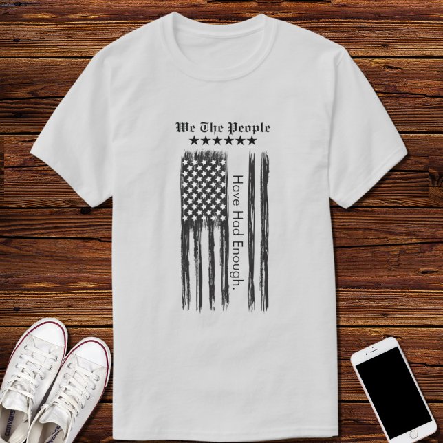 Camiseta We The People Distressed Flag Vertical (Criador carregado)