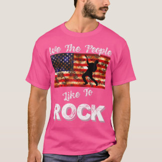 Camiseta We The People Like To Rock American Flag 4Th July
