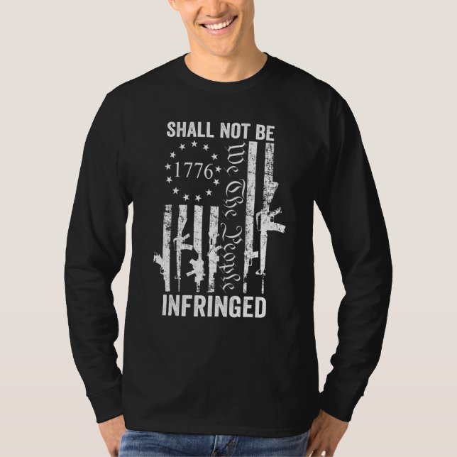 Camiseta We The People Shall Not Be Infringed  AR15 Pro Gun (Frente)