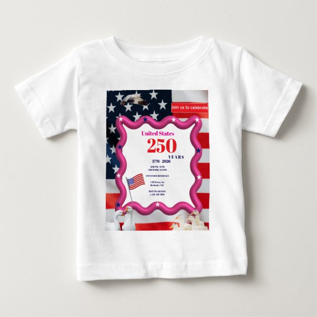 Camiseta We The Silly Geese 250th Funny Celebration (Frente)