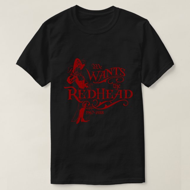 Camiseta We Wants The Redhead Caribbean Pirates Shirt Comme (Frente do Design)