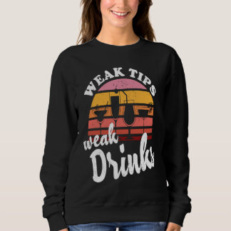 Camiseta Weak Tips Weak Drinks  Bartender Bar Cocktail Bart