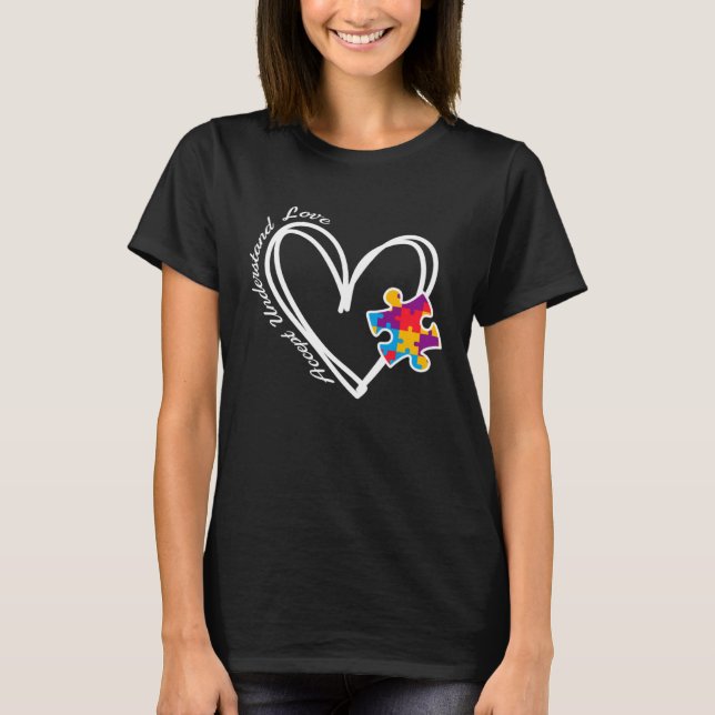 Camiseta Wear Our Love  and Raise Autism Awareness (Frente)