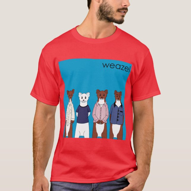 Camiseta Weasel Blue Album funny friends (Frente)