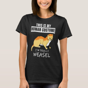 Camiseta Weasel Funny Willy Animal Costume Pet Ferret