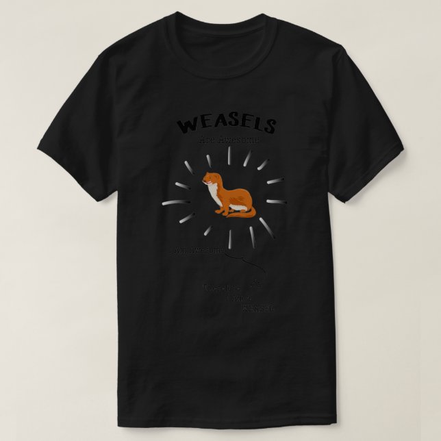 Camiseta Weasel Lover Gift (2) (Frente do Design)