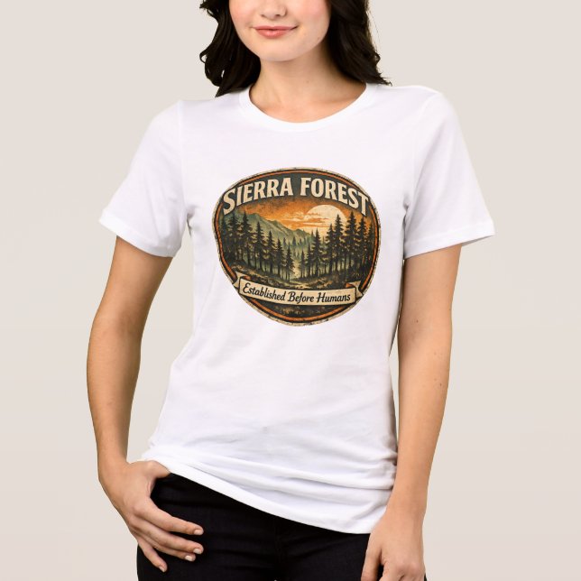 Camiseta Weathered Sierra Forest-Established Before Humans (Frente)