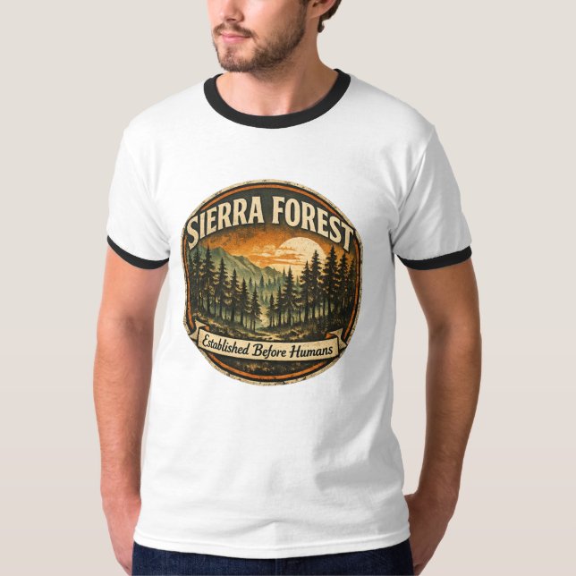 Camiseta Weathered Sierra Forest-Established Before Humans (Frente)