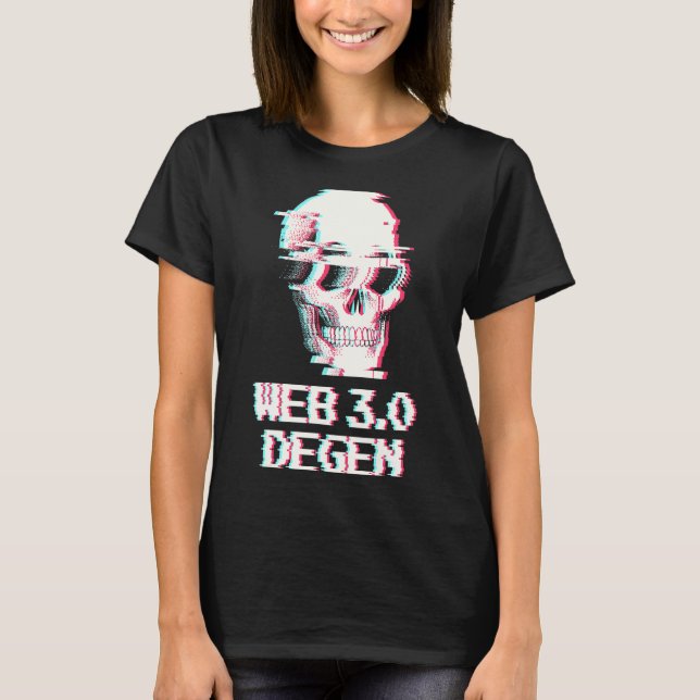 Camiseta Web 3 0 Degen Web 3 Investor Blockchain Glitz (Frente)