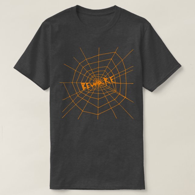 Camiseta Web de aranha - Desenho manual - Hallowee (Frente do Design)