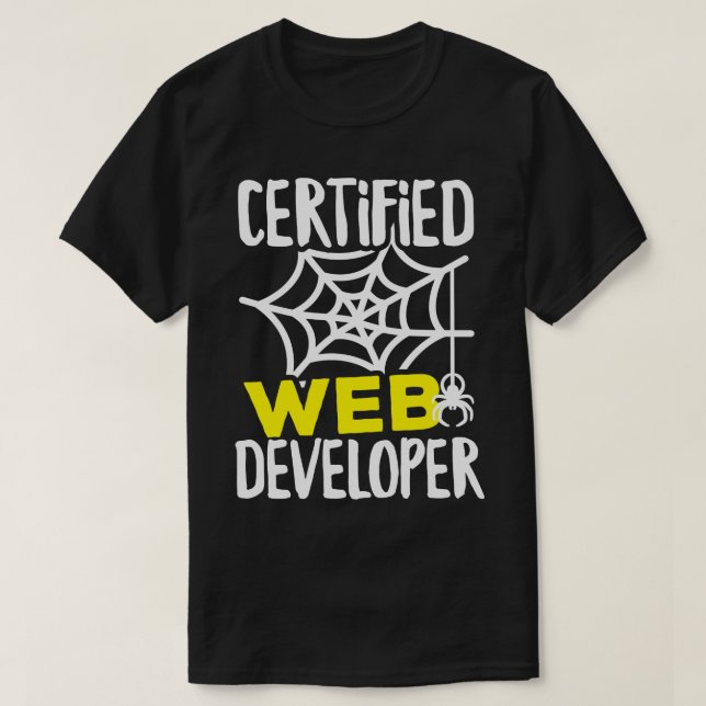 Camiseta Web Developer certificado (Frente do Design)