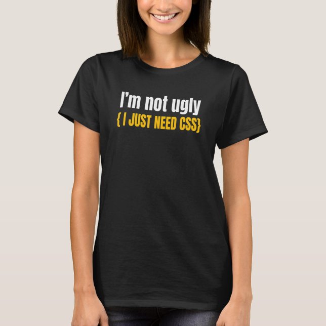 Camiseta Web Developer Css Website Programmer Coder Computi (Frente)