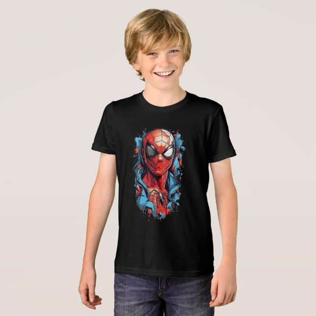 Camiseta Web Hero Burst – Estilo Cômico (Frente Completa)