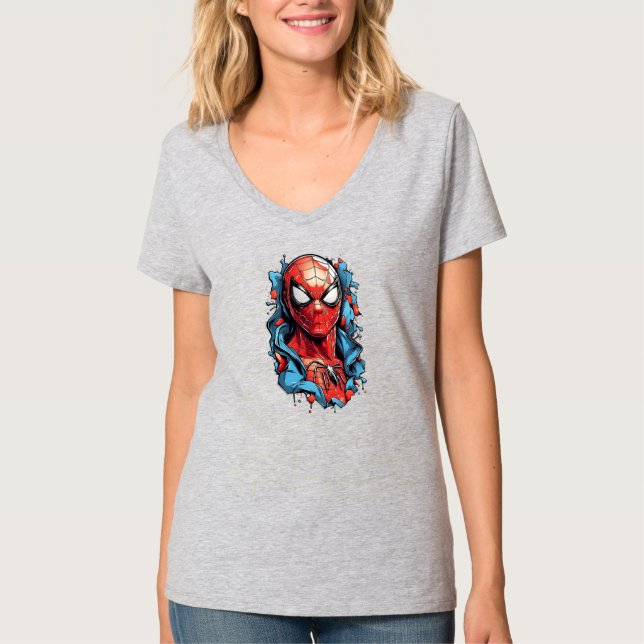 Camiseta Web Hero Burst – Estilo Cômico (Frente)