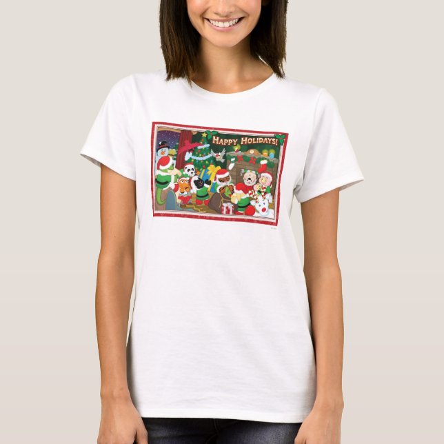 Camiseta Webkinz boas festas! (Frente)