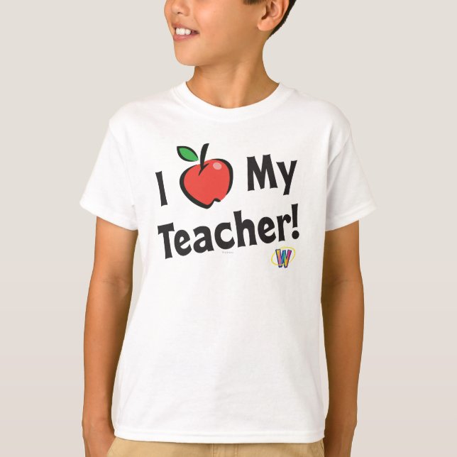 Camiseta Webkinz: Eu amo meu professor! (Frente)