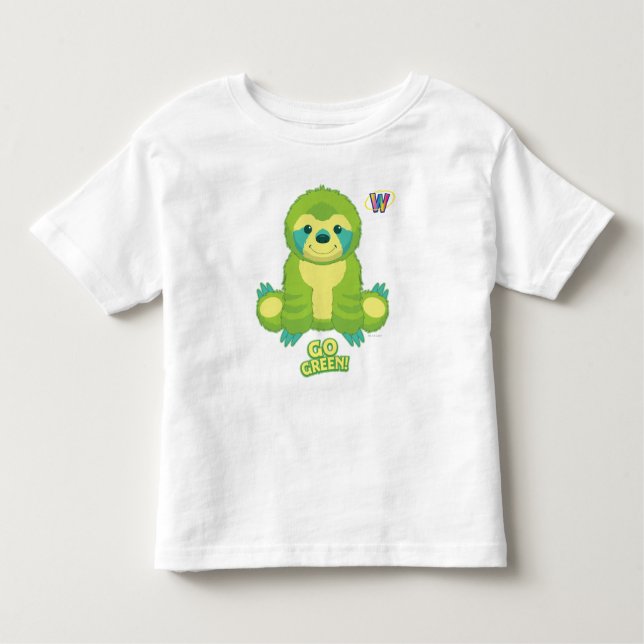 Camiseta Webkinz vai teste padrão verde (Frente)
