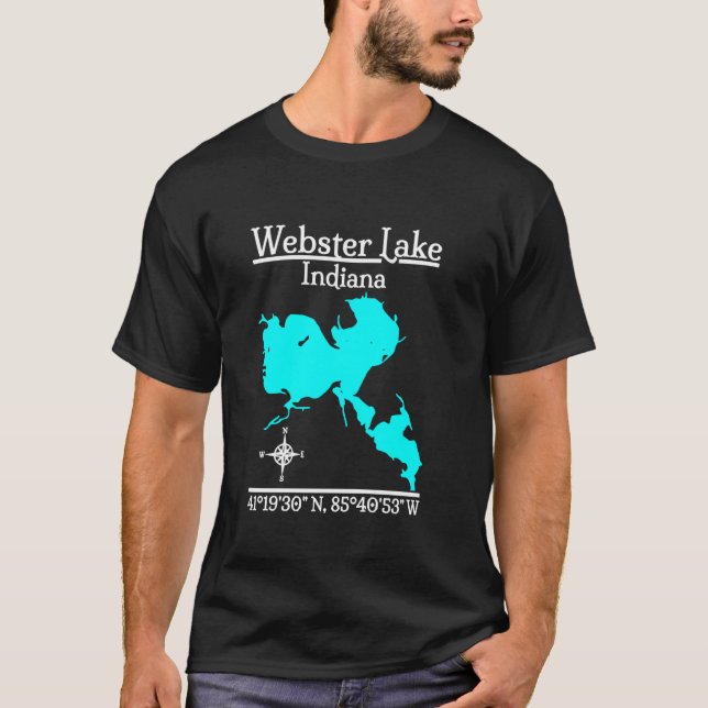 Camiseta Webster Lake - Indiana (Frente)