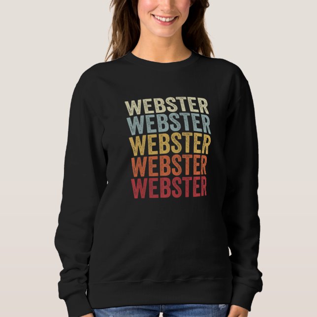 Camiseta Webster Nova York Webster NY Retrô Texto Antigo (Frente)