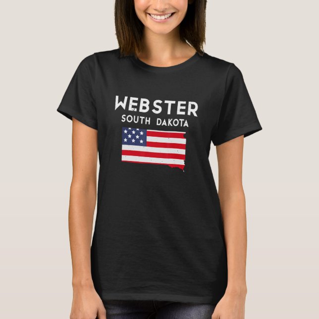 Camiseta Webster South Dakota EUA State America Viagem Sout (Frente)
