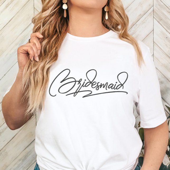 Camiseta Wedding Party Personalized Name Bridesmaid (Bridesmaid Shirt)