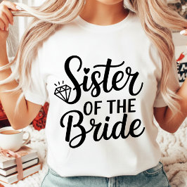 Camiseta Wedding Sister of the Bride Squad Bachelorette