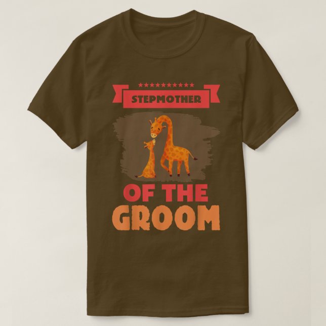 Camiseta WeddingStepparent Do Groom Sarcastic Engraçado (Frente do Design)